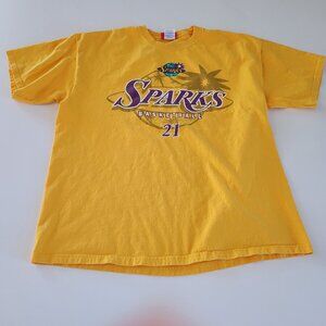 WNBA Exclusive Los Angeles Sparks T Shirt Penicheiro 21 Size XL Unisex EUC